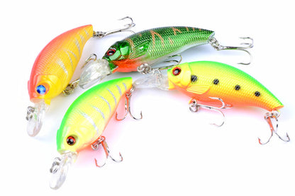 4x 7.5cm Popper Crank Bait Fishing Lure Lures Surface Tackle Saltwater Tristar Online
