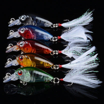 5x 4.5cm Popper Crank Bait Fishing Lure Lures Surface Tackle Saltwater Tristar Online
