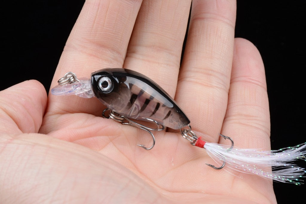 5x 4.5cm Popper Crank Bait Fishing Lure Lures Surface Tackle Saltwater Tristar Online