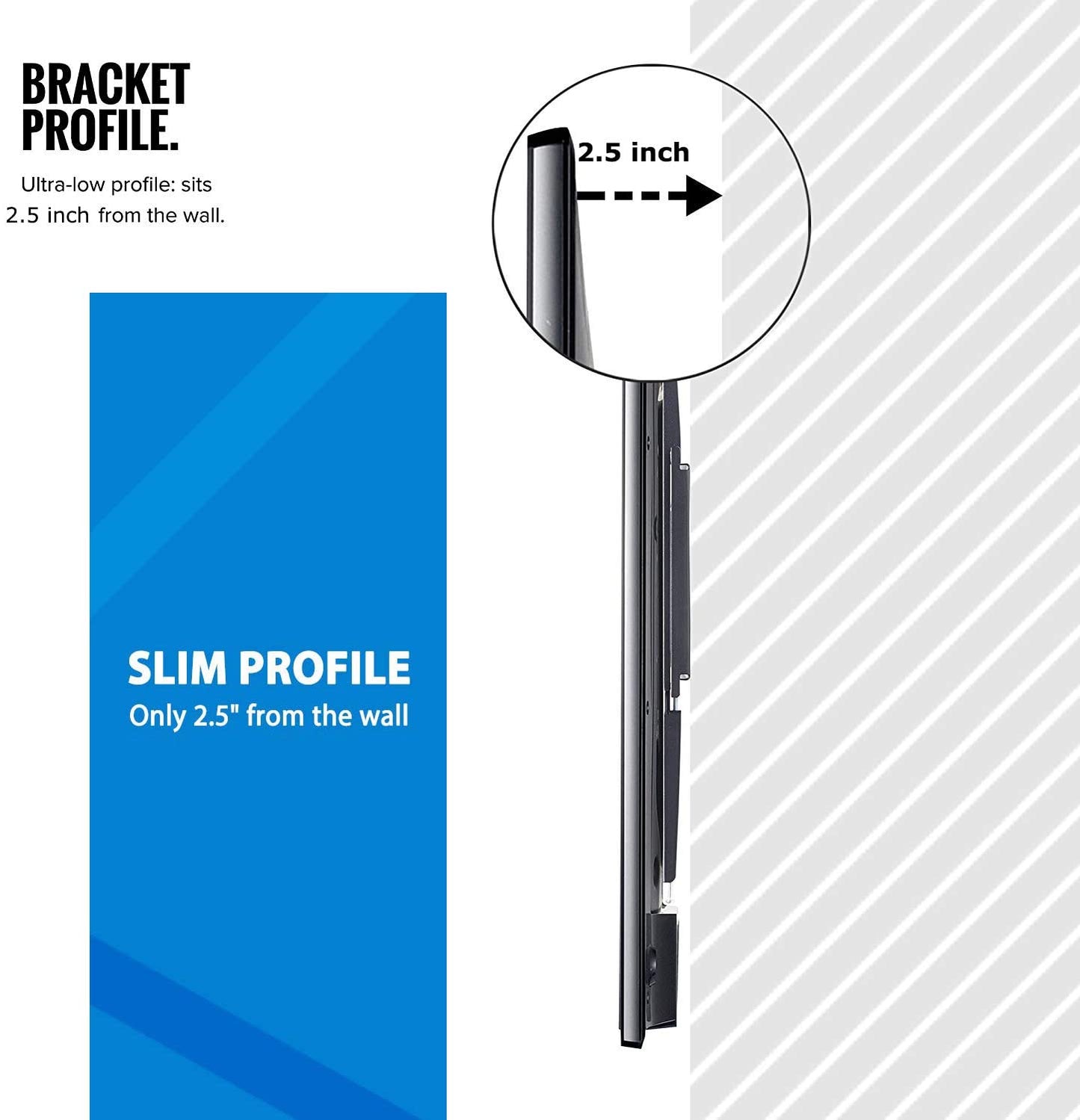 32-70 Inch Fixed TV Wall Mount Bracket TV Bracket Wall Mount up to 75KG Tristar Online