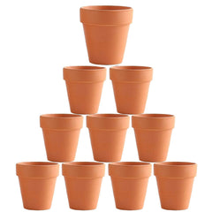 10x 5cm Flower Pot Pots Clay Ceramic Plant Drain Hole Succulent Cactus Nursery Planter Tristar Online