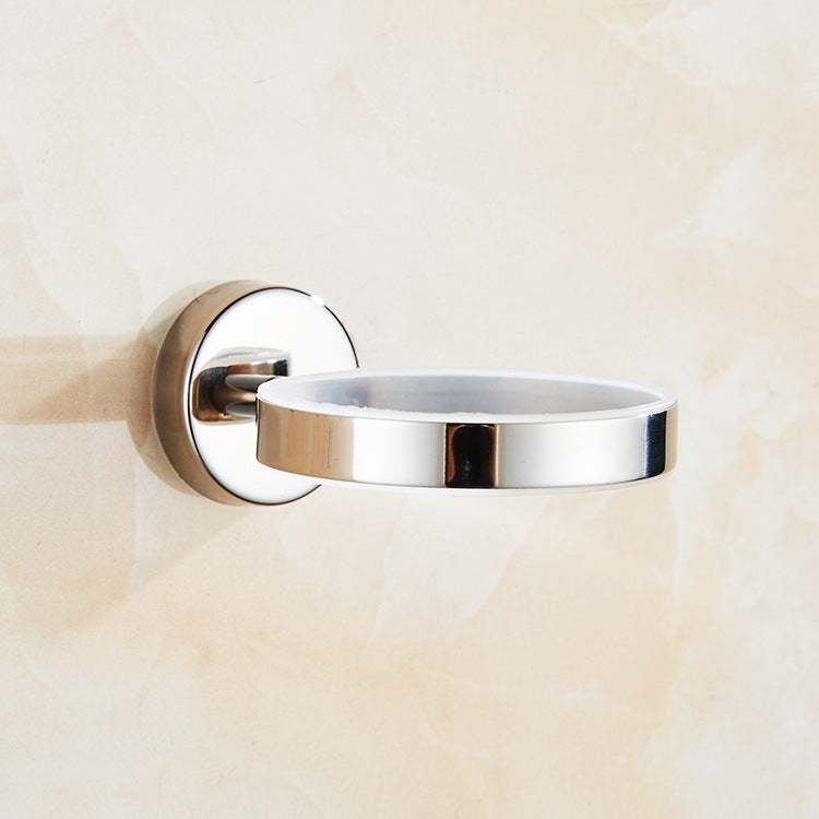 Toilet Brush Holder Wall Mount Rustproof Frosted Glass for Bathroom Tristar Online