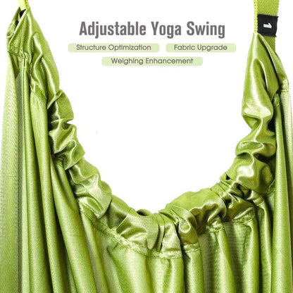 Green Fitness Yoga Strap Band Waist Trainer Leg Door Swing Adjustable Ballet Dancer Tristar Online