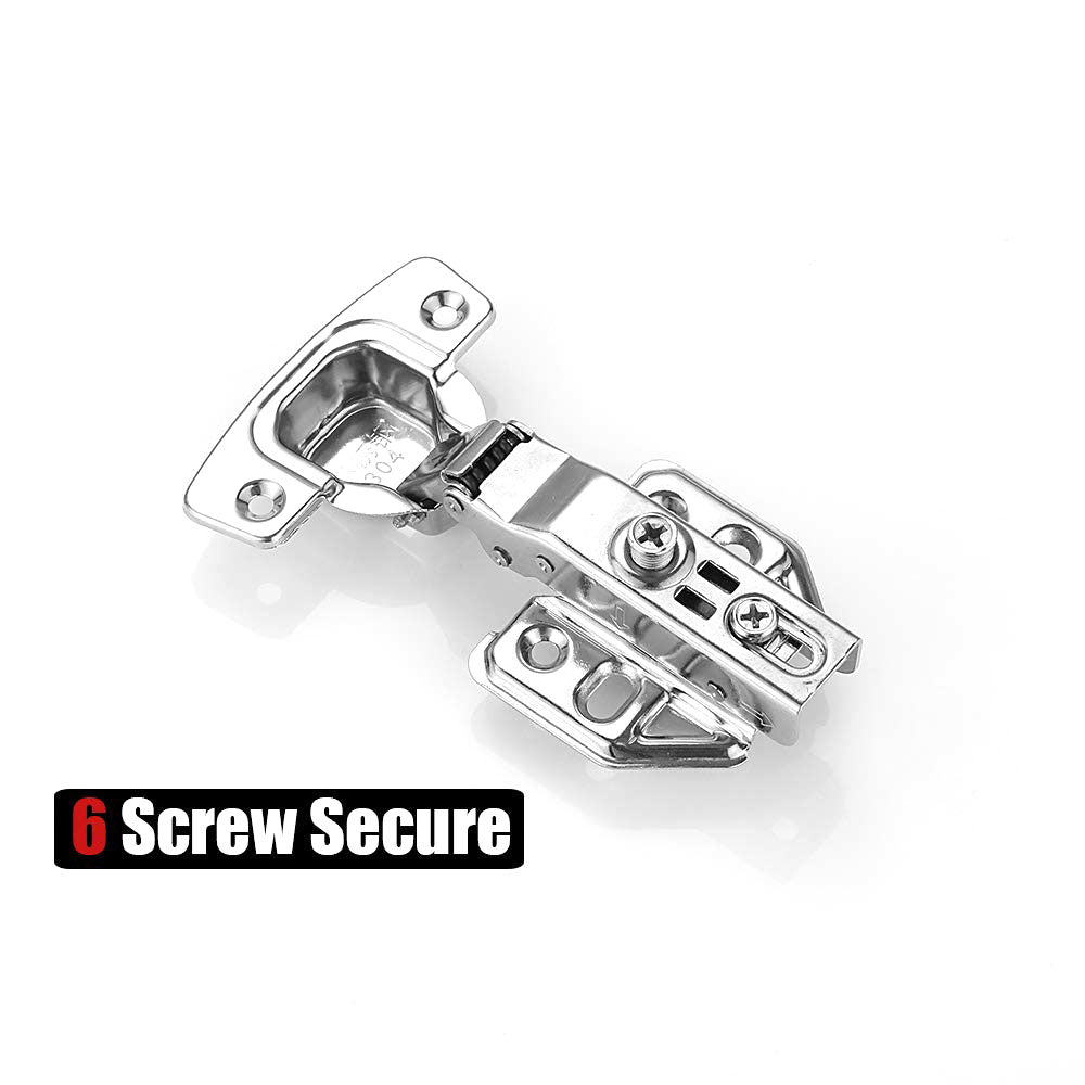 8 Pack 304 Stainless Steel Cabinet Hinges 100 Degree Soft Closing Full Overlay Door Hinge Nickel Plated Finish Tristar Online