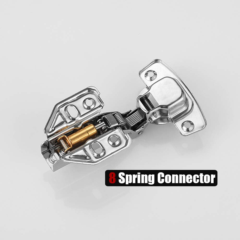 8 Pack 304 Stainless Steel Cabinet Hinges 100 Degree Soft Closing Insert Overlay Door Hinge Nickel Plated Finish Tristar Online