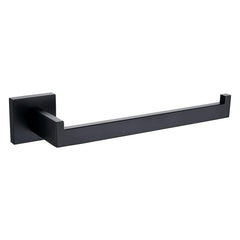 Square Hand Towel Holder Ring Wall Mounted Modern Towel Bar Bathroom Kitchen Black Tristar Online