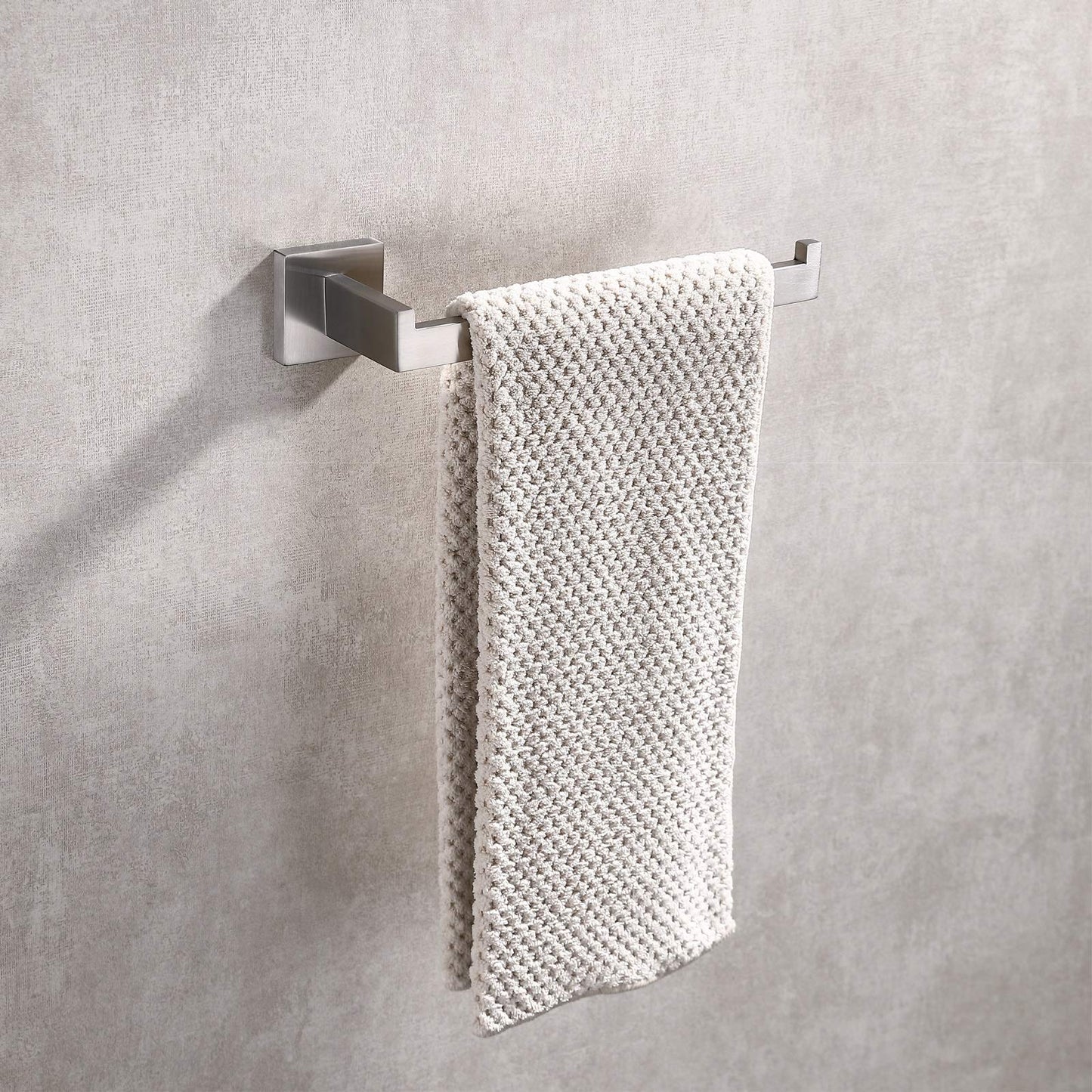 Square Hand Towel Holder Ring Wall Mounted Modern Towel Bar Bathroom Kitchen Tristar Online