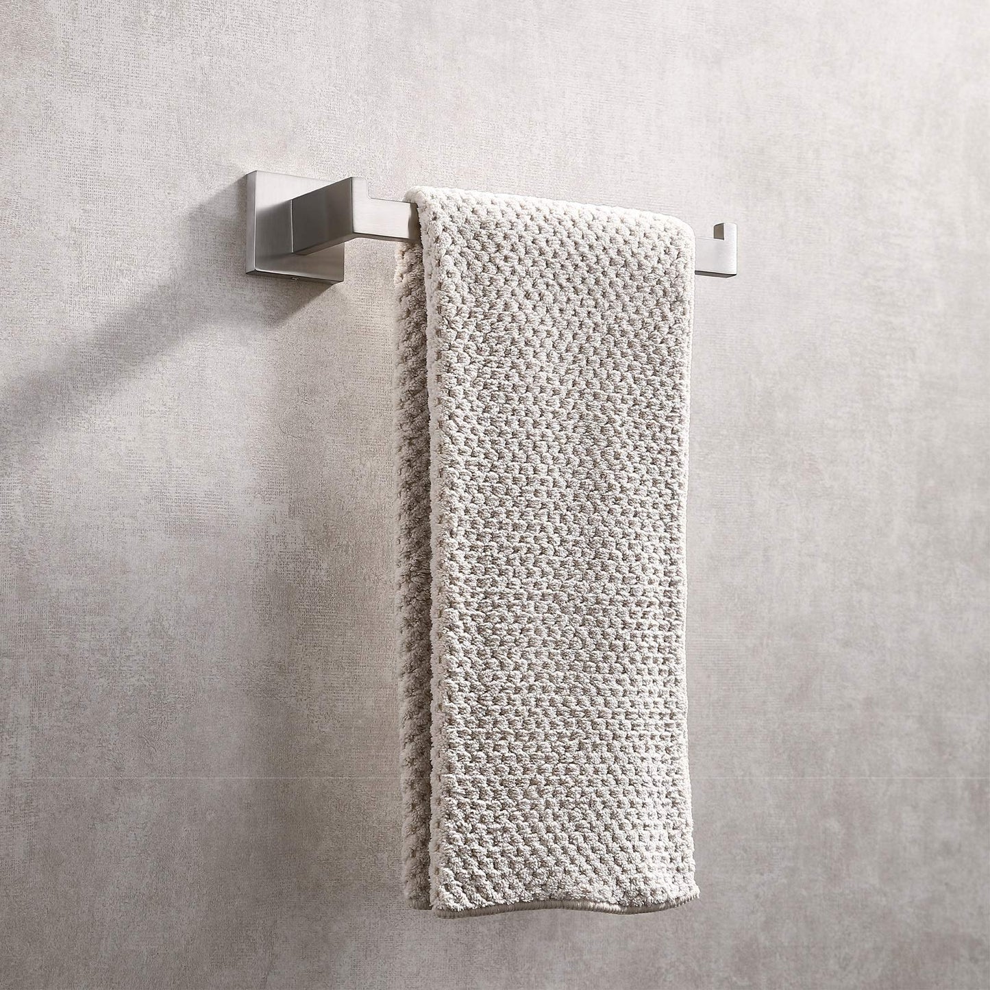 Square Hand Towel Holder Ring Wall Mounted Modern Towel Bar Bathroom Kitchen Tristar Online