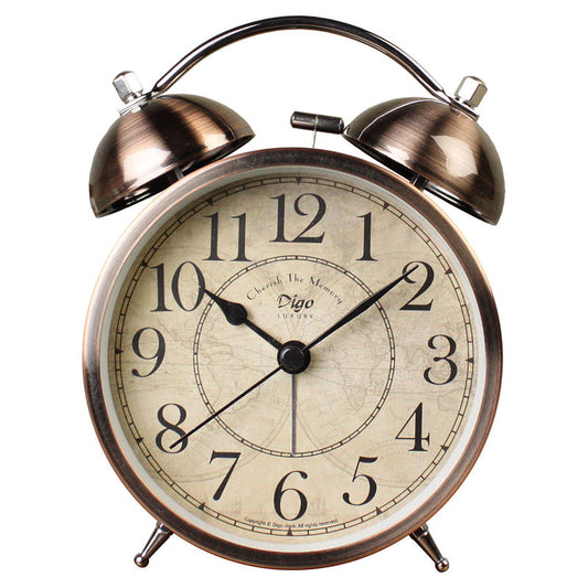 Dual Alarm Clock Twin Bell Alarm Clock, Bedroom Table Desk Alarm Clock Backlight Tristar Online