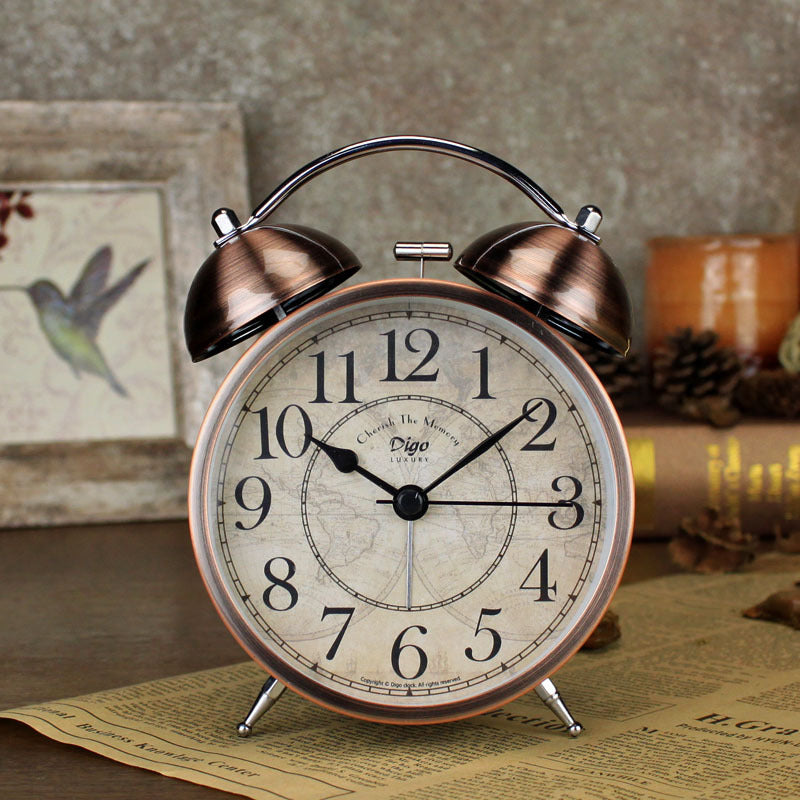 Dual Alarm Clock Twin Bell Alarm Clock, Bedroom Table Desk Alarm Clock Backlight Tristar Online