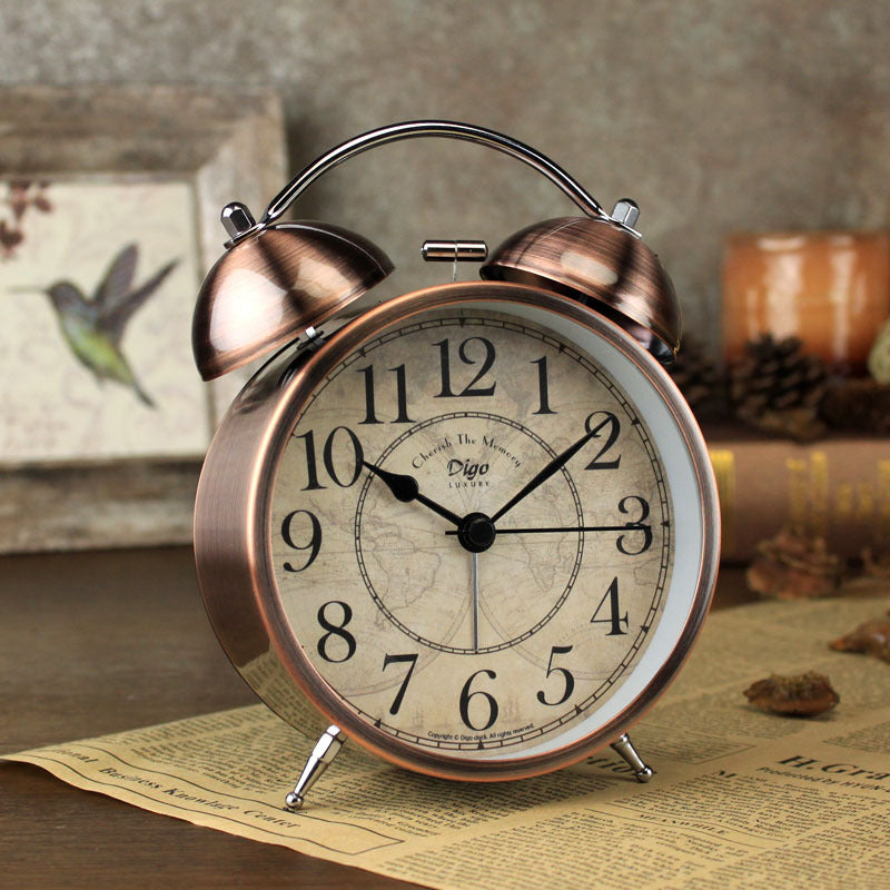 Dual Alarm Clock Twin Bell Alarm Clock, Bedroom Table Desk Alarm Clock Backlight Tristar Online