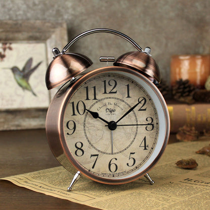 Dual Alarm Clock Twin Bell Alarm Clock, Bedroom Table Desk Alarm Clock Backlight Tristar Online