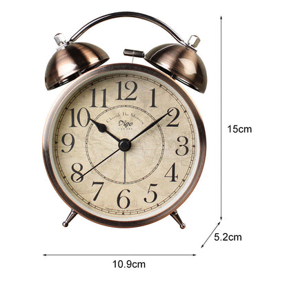 Dual Alarm Clock Twin Bell Alarm Clock, Bedroom Table Desk Alarm Clock Backlight Tristar Online