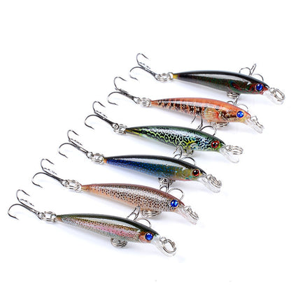 6x Popper Poppers 5cm Minnow Fishing Lure Lures Surface Tackle Fresh Saltwater Tristar Online