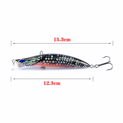 5X Popper Poppers 12.3cm Fishing Lure Lures Surface Tackle Fresh Saltwater Tristar Online