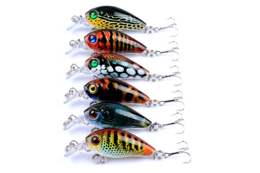 6x 4.5cm Popper Crank Bait Fishing Lure Lures Surface Tackle Saltwater Tristar Online