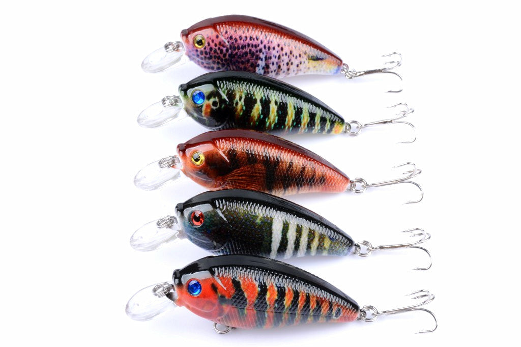 5x 7cm Popper Crank Bait Fishing Lure Lures Surface Tackle Saltwater Tristar Online