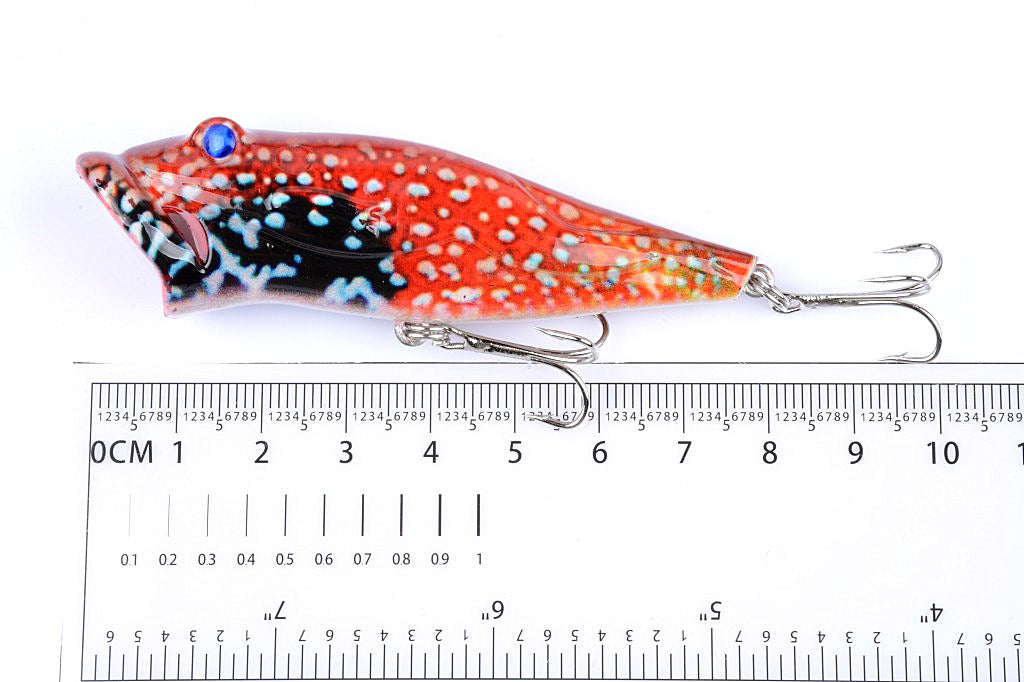 5X 8cm Popper Poppers Fishing Lure Lures Surface Tackle Fresh Saltwater Tristar Online