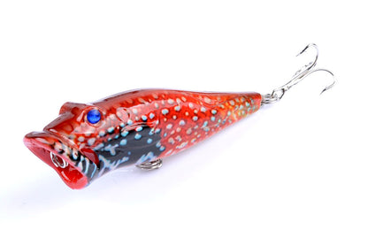 5X 8cm Popper Poppers Fishing Lure Lures Surface Tackle Fresh Saltwater Tristar Online
