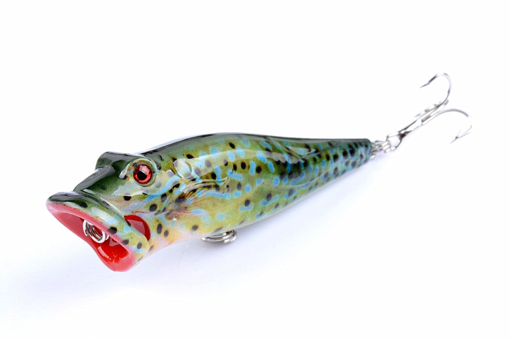 5X 8cm Popper Poppers Fishing Lure Lures Surface Tackle Fresh Saltwater Tristar Online