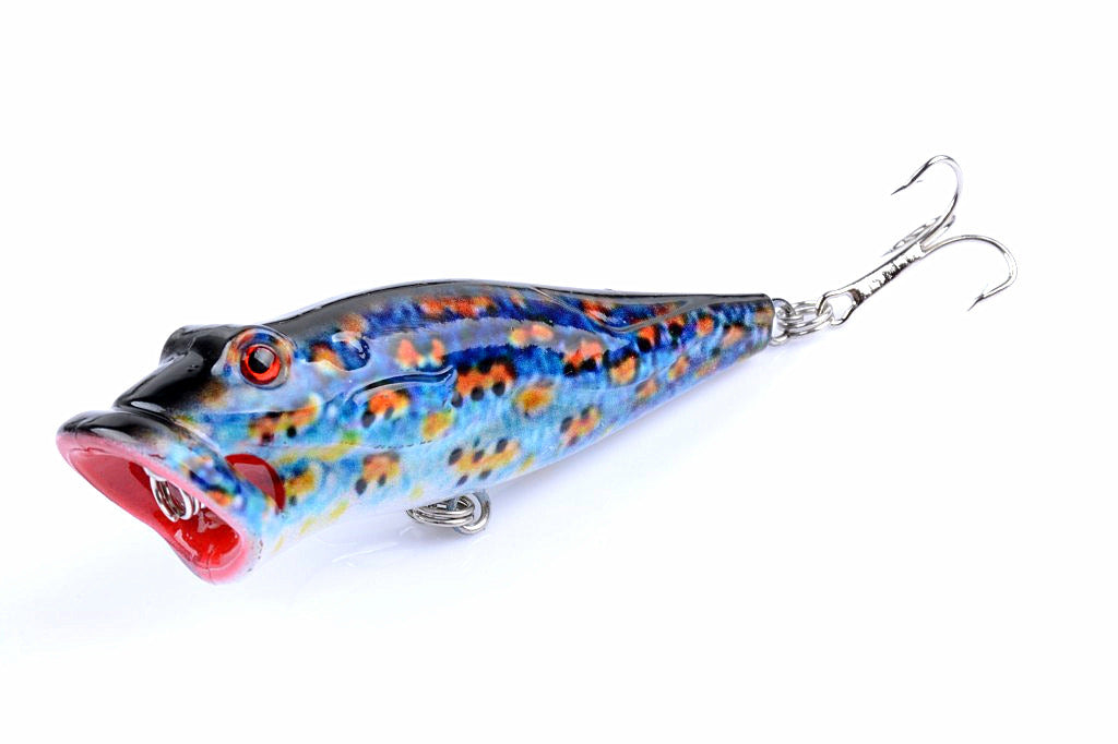 5X 8cm Popper Poppers Fishing Lure Lures Surface Tackle Fresh Saltwater Tristar Online