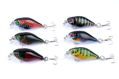 6x 4.3cm Popper Crank Bait Fishing Lure Lures Surface Tackle Saltwater Tristar Online