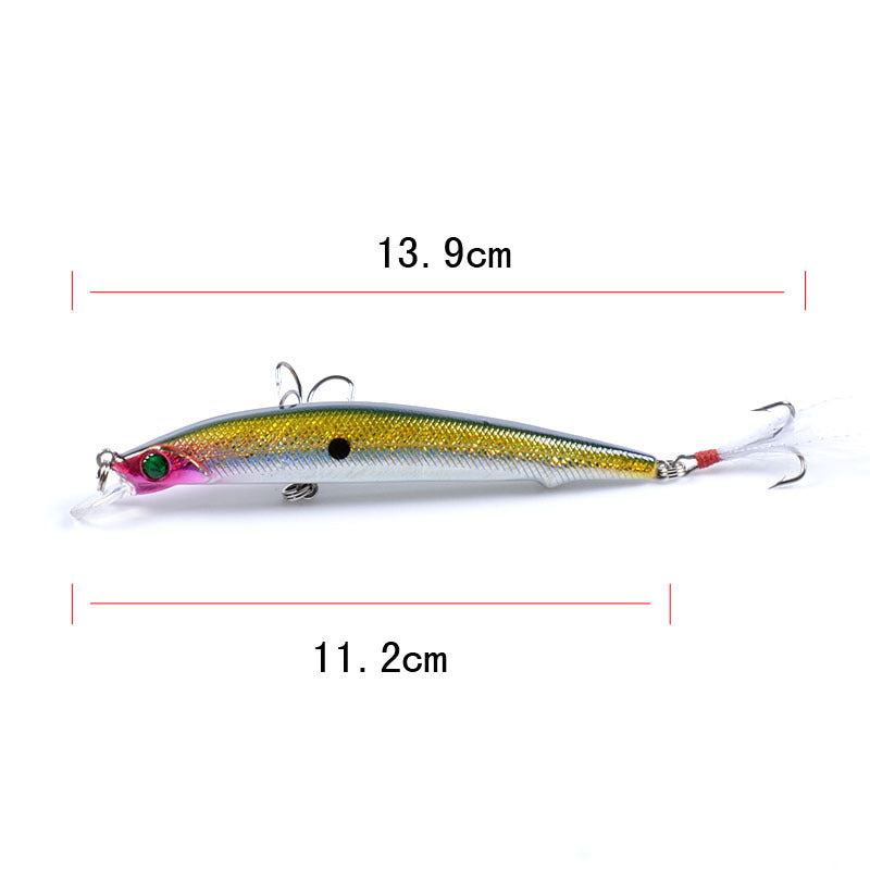 8x Popper Minnow 11.2cm Fishing Lure Lures Surface Tackle Fresh Saltwater Tristar Online