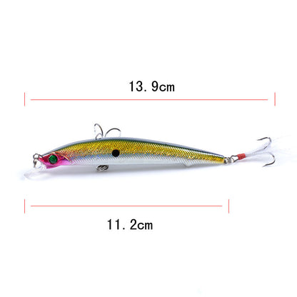 8x Popper Minnow 11.2cm Fishing Lure Lures Surface Tackle Fresh Saltwater Tristar Online