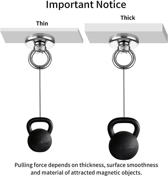 Heavy Duty Magnetic Hooks 30KG Countersunk Hole Eyebolt Kitchen, Office and Garage Tristar Online