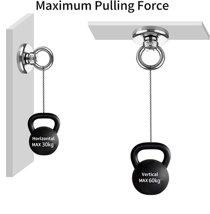 Salvage 60KG Recovery Magnet Hook Countersunk Hole Eyebolt Treasure Hunting Fishing Tristar Online