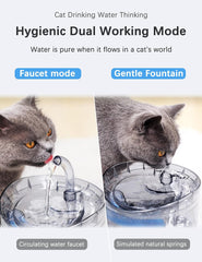 Cat Dog Water Fountain Pet Water Dispenser 1.8L Automatic Drinking Fountain for Cats Kitty Indoor Tristar Online