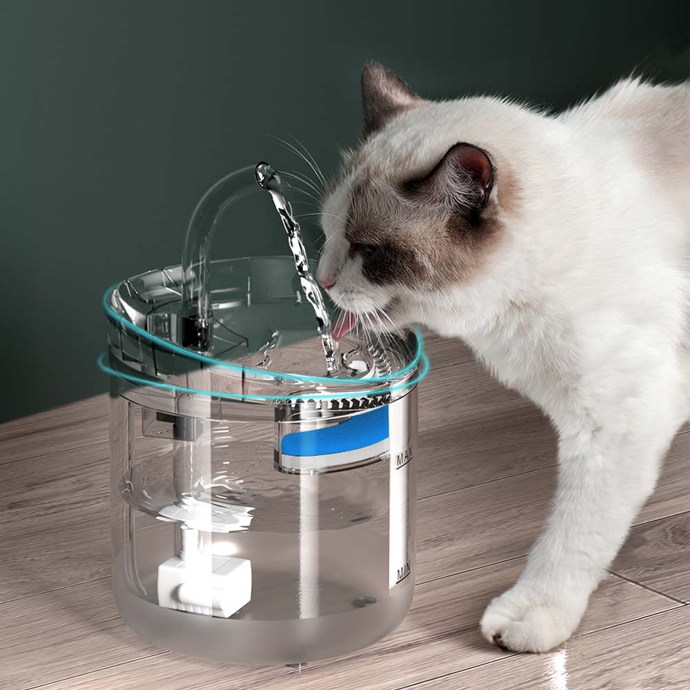 Cat Dog Water Fountain Pet Water Dispenser 1.8L Automatic Drinking Fountain for Cats Kitty Indoor Tristar Online