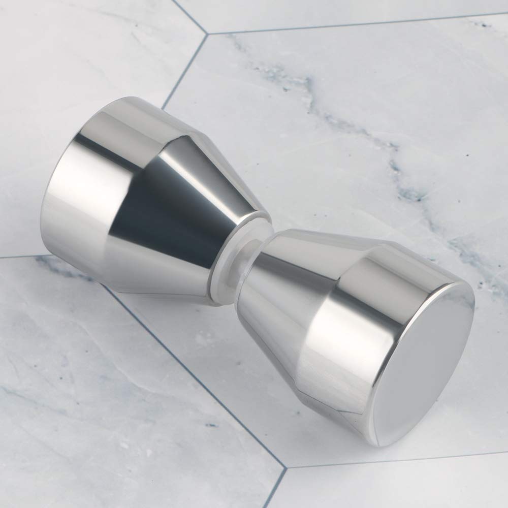 Shower Glass Door Knob Bathroom Round Back-to-Back Handle Pull 304 Brushed Nickel Tristar Online
