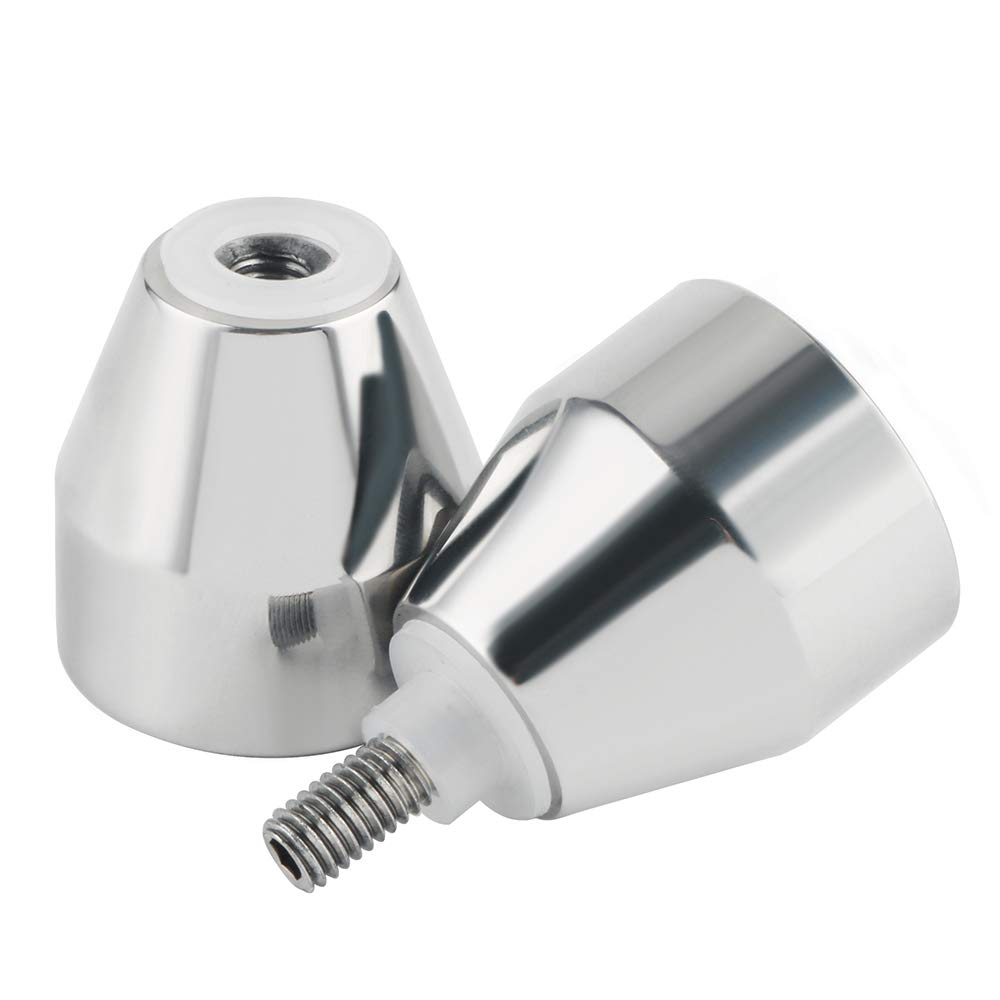 Shower Glass Door Knob Bathroom Round Back-to-Back Handle Pull 304 Brushed Nickel Tristar Online