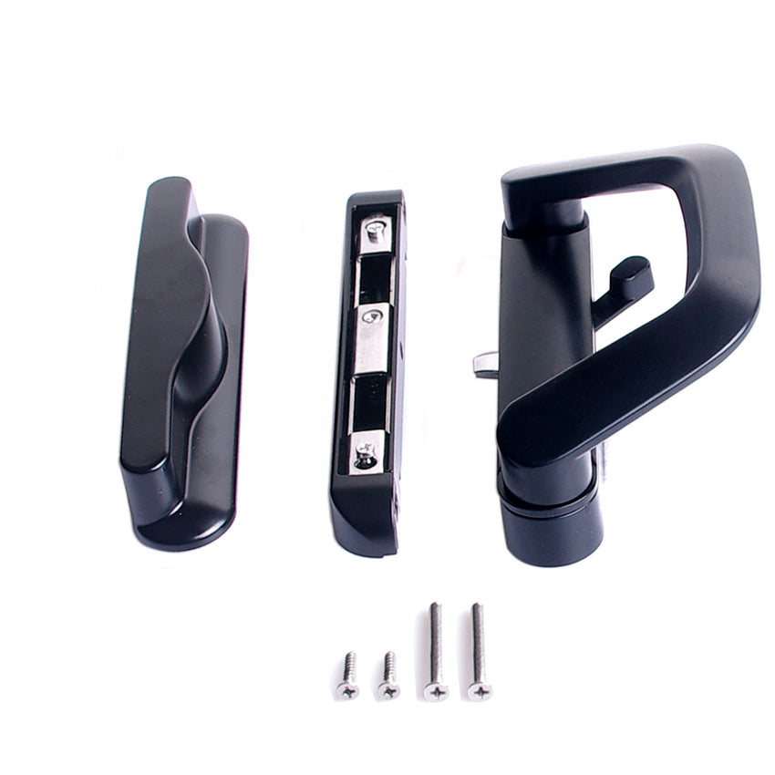 Sliding Patio Door Handle Set Mortise Lock Suitable for Sliding Glass Patio Door Black Tristar Online