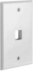 1 Port QuickPort outlet Wall Plate face plate, Single Gang White Tristar Online