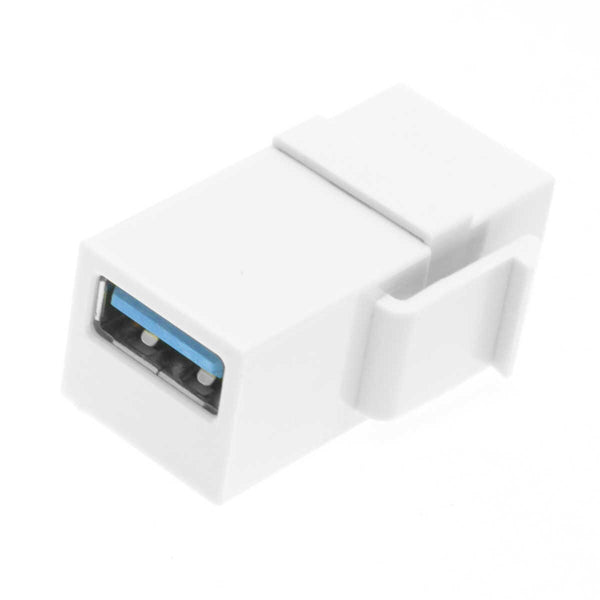 Keystone Jack-USB 3.0 A Female to A Female Coupler Adapter wall plate Tristar Online