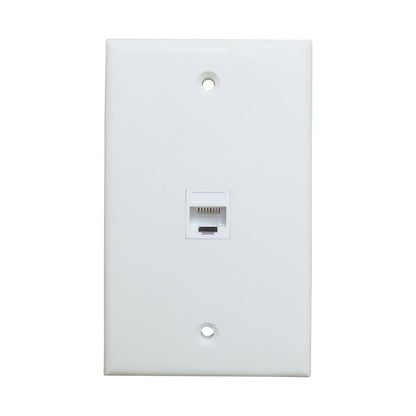 Ethernet Wall Plate 1 Port Cat6 Ethernet Cable Wall Plate Adapter Tristar Online