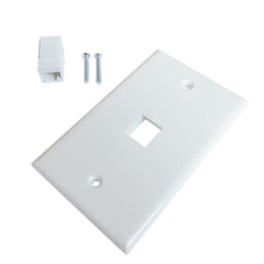 Ethernet Wall Plate 1 Port Cat6 Ethernet Cable Wall Plate Adapter Tristar Online