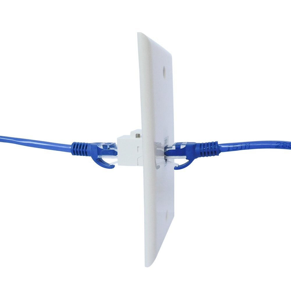 Ethernet Wall Plate 1 Port Cat6 Ethernet Cable Wall Plate Adapter Tristar Online