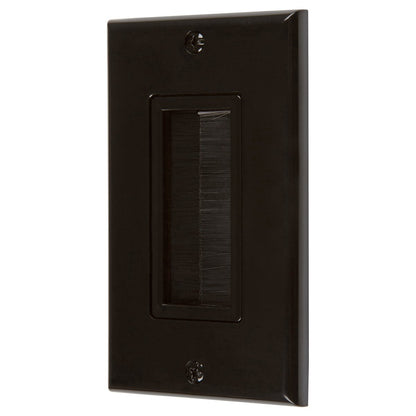Brush Wall Plate Wires Cable Access Strap Management Socket Mount Port HDMI Tristar Online