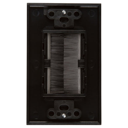 Brush Wall Plate Wires Cable Access Strap Management Socket Mount Port HDMI Tristar Online