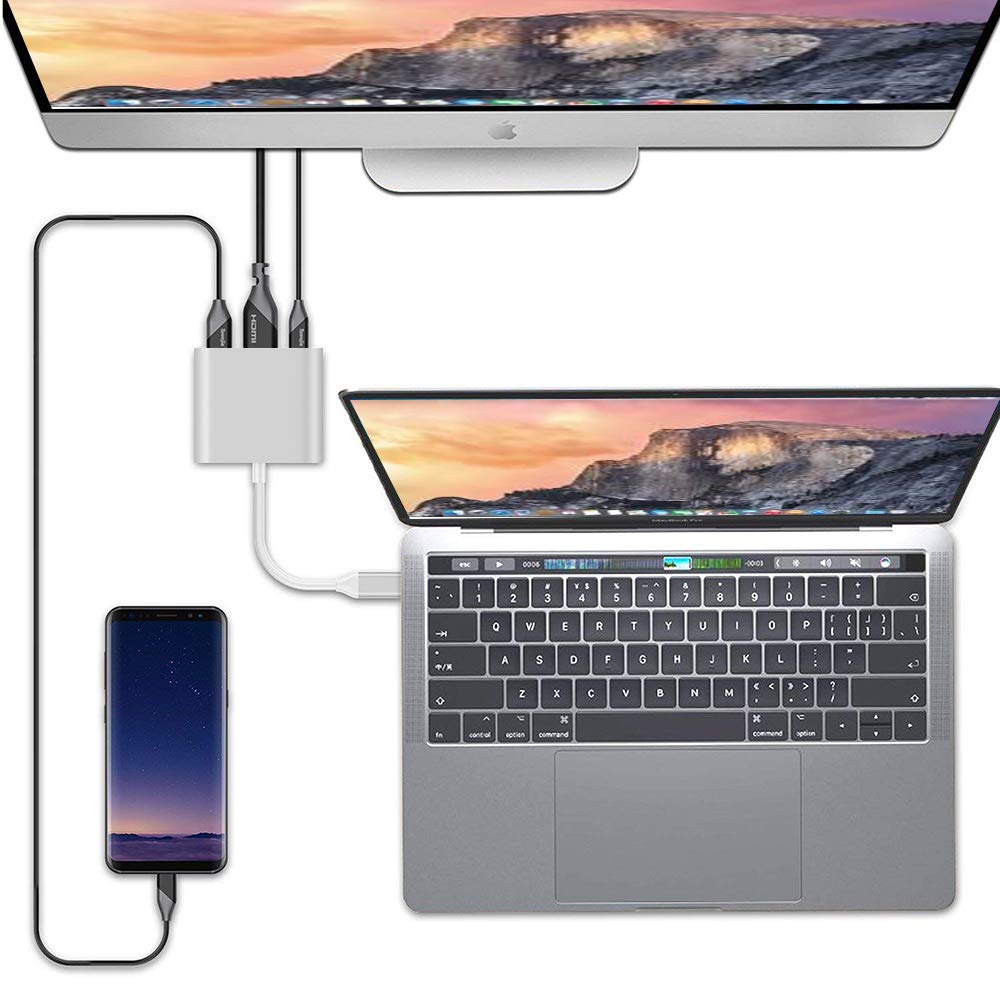 USB C to HDMI Adapter Type C AV Converter 4K HDMI USB 3.0 Port USB-C Female Tristar Online