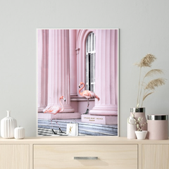 Interior Ave - Saint Pink - 90cm x 60cm White Framed Artwork Tristar Online