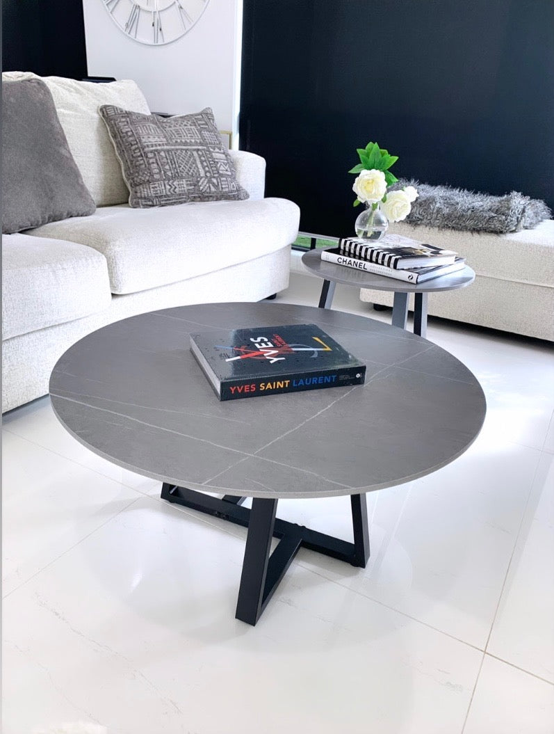 Interior Ave - Broadway Two Tier Stone Coffee Table Set Tristar Online