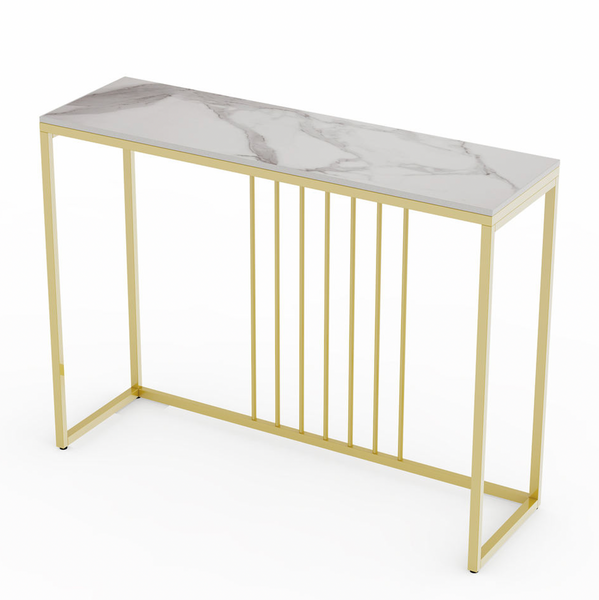 Interior Ave - Stone Marble Console - Marble & Gold Tristar Online