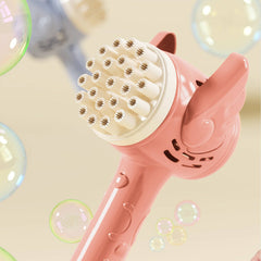 Bubblerainbow 23-Hole Angel Bubble Hammer Gatling Bubble Machine Children's Electric Toy Blue Tristar Online