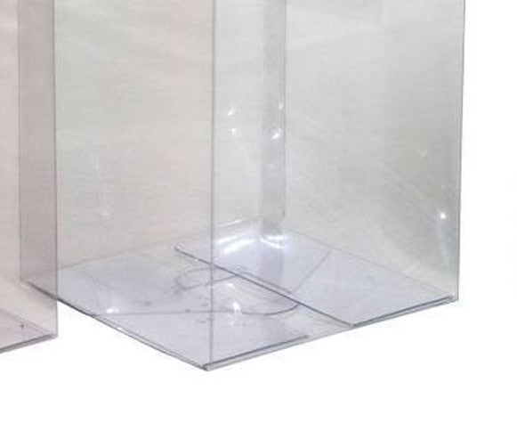 100 Pack of  12cm Square Cube Box - Large Bomboniere Exhibition Gift Product Showcase Clear Plastic Shop Display Storage Packaging Box Tristar Online