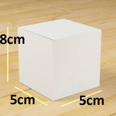 100 Pack of White 5x5x8cm Square Cube Card Gift Box - Folding Packaging Small rectangle/square Boxes for Wedding Jewelry Gift Party Favor Model Candy Chocolate Soap Box Tristar Online