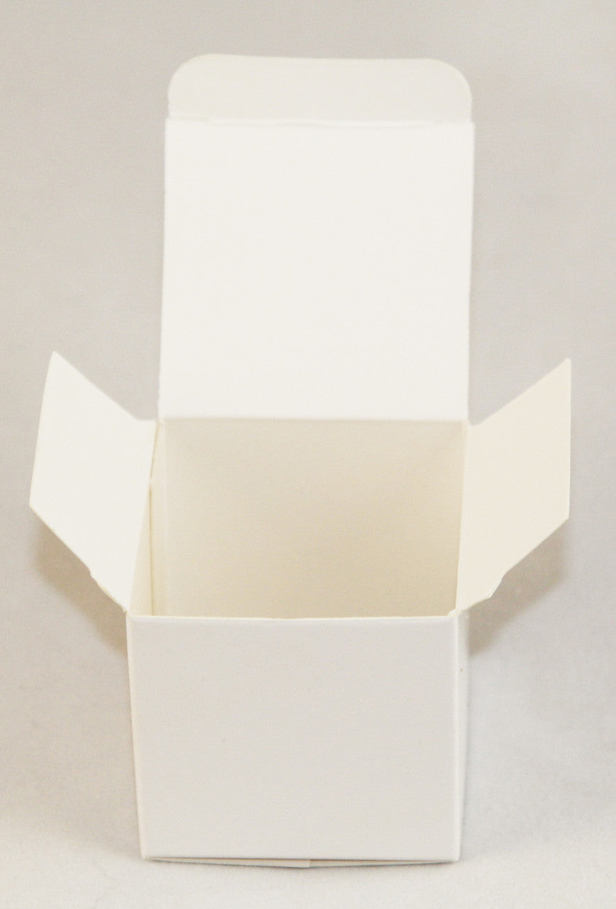 100 Pack of White 5cm Square Cube Card Gift Box - Folding Packaging Small rectangle/square Boxes for Wedding Jewelry Gift Party Favor Model Candy Chocolate Soap Box Tristar Online